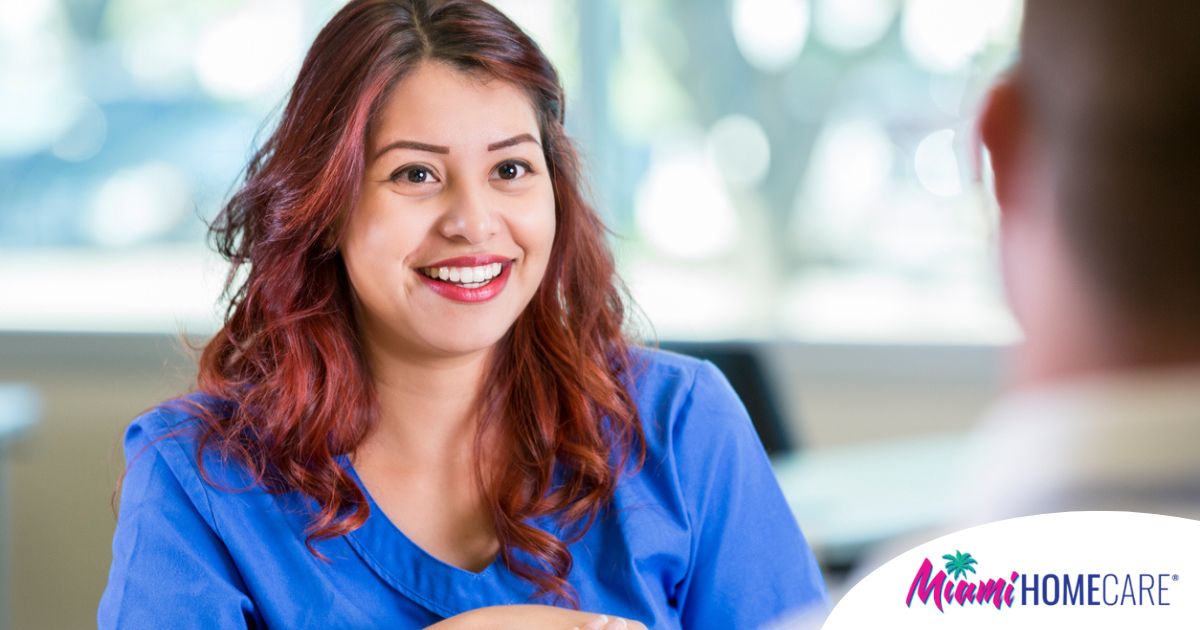 A Caregiver displays traits sought after by Caregiver Agencies.