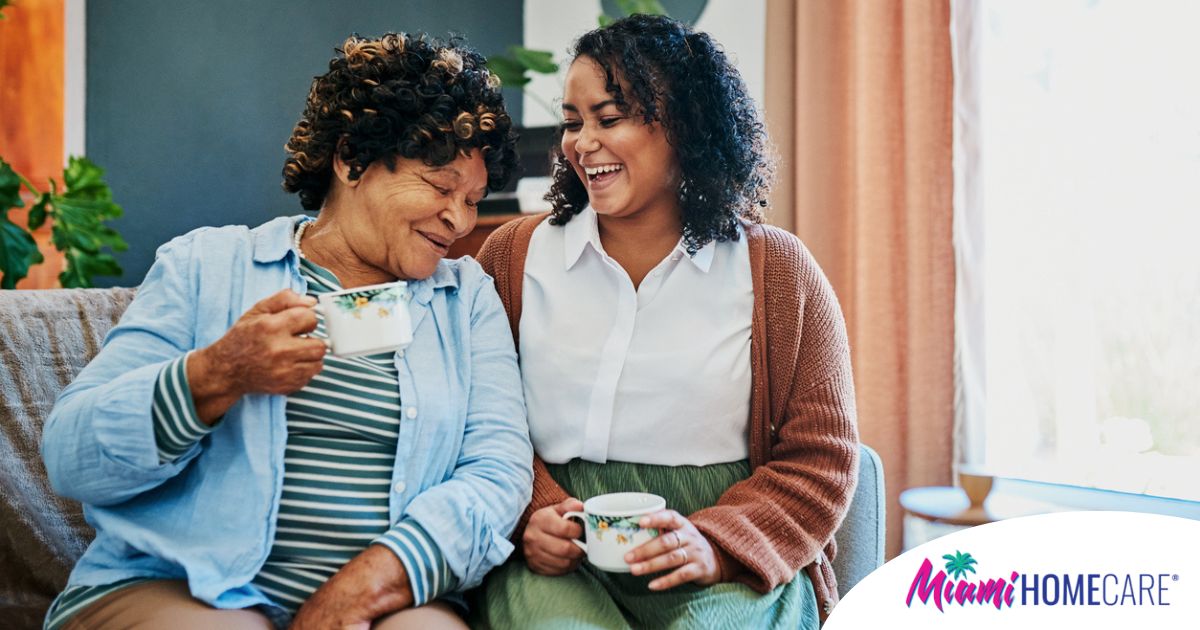 A family caregiver enjoys the benefits of respite care.